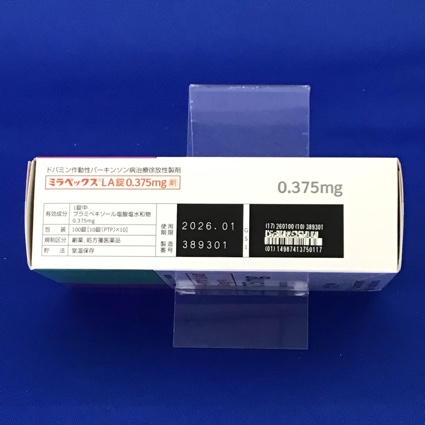 ミラペックスＬＡ錠０．３７５ｍｇ