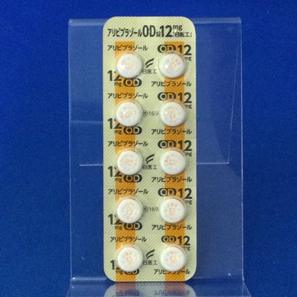 アリピプラゾールＯＤ錠１２ｍｇ「日医工」