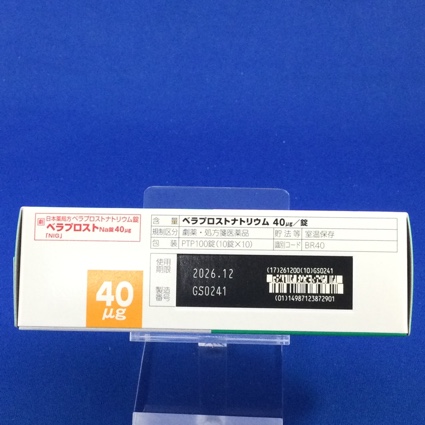 ベラプロストＮａ錠４０μｇ「ＮＩＧ」