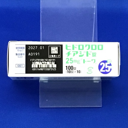 ヒドロクロロチアジド錠２５ｍｇ「トーワ」