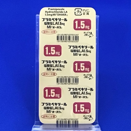 プラミペキソール塩酸塩ＬＡ錠１．５ｍｇＭＩ「オーハラ」