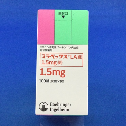 ミラペックスLA錠1.5mg