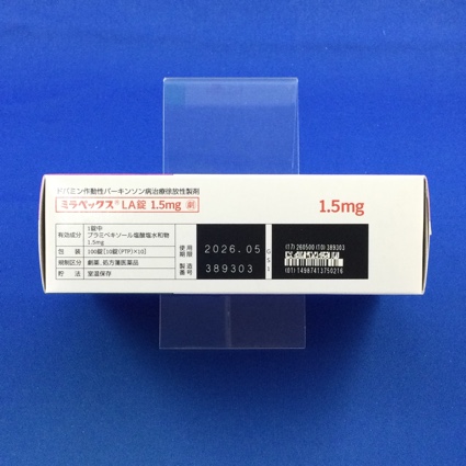 ミラペックスＬＡ錠１．５ｍｇ