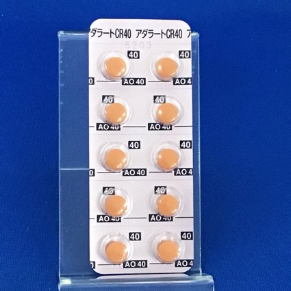アダラートＣＲ錠４０ｍｇ
