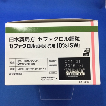 セファクロル細粒小児用１０％「ＳＷ」