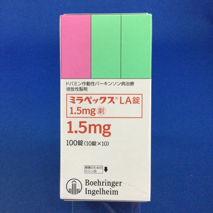 ミラペックスLA錠1.5mg