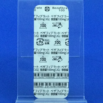 ベザフィブラート徐放錠１００ｍｇ「ＪＧ」