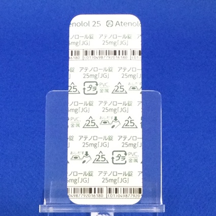 アテノロール錠２５ｍｇ「ＪＧ」