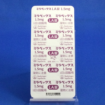 ミラペックスＬＡ錠１．５ｍｇ