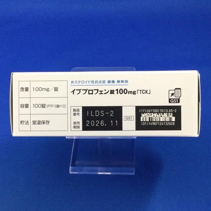 イブプロフェン錠１００ｍｇ「ＴＣＫ」