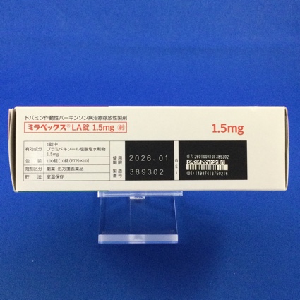 ミラペックスＬＡ錠１．５ｍｇ