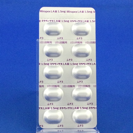 ミラペックスＬＡ錠１．５ｍｇ