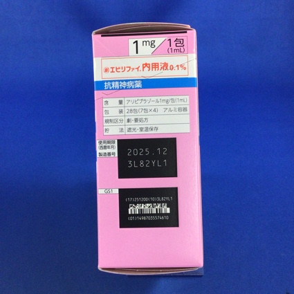 エビリファイ内用液０．１％